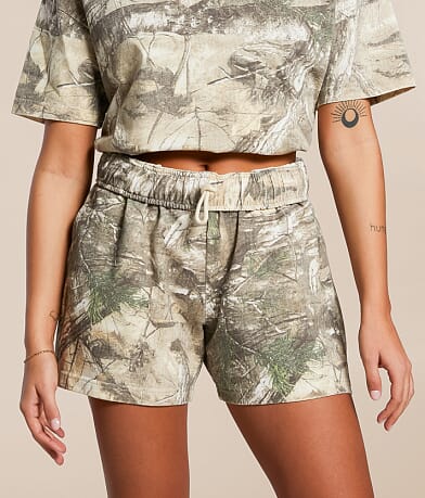 Gilded Intent Camo Knit Short front view