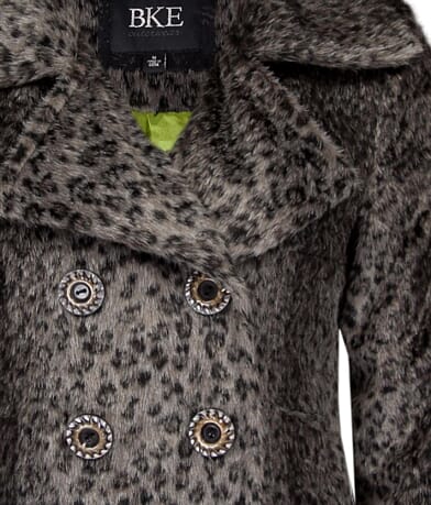 BKE Leopard Coat FRONT_DETAIL