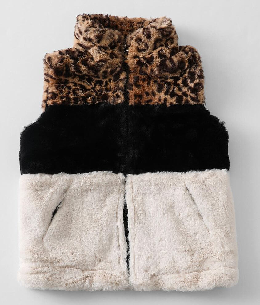 Girls - Urban Republic Jag Faux Fur Vest front view