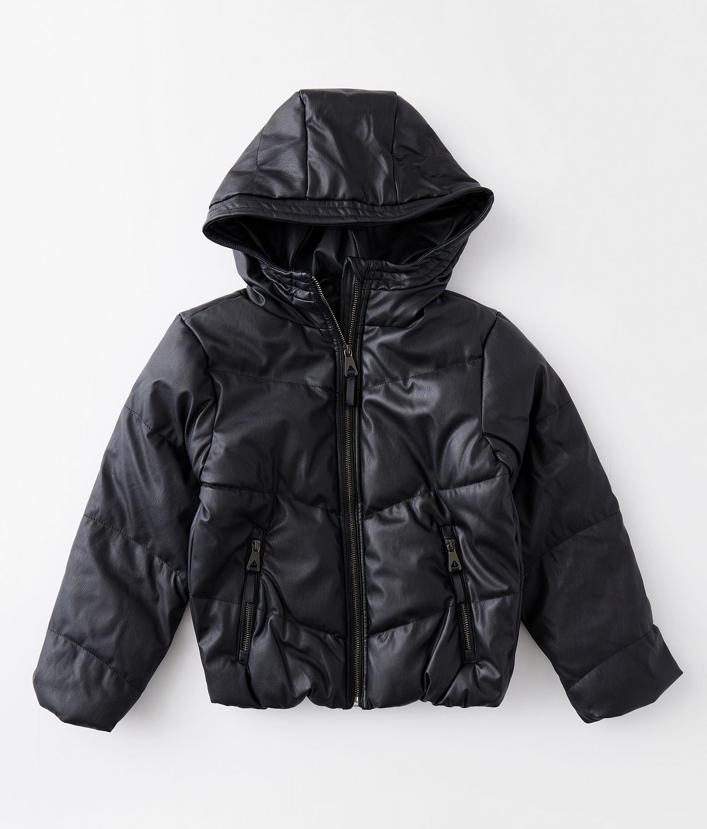 Girls Urban Republic Pleather Hooded Puffer Jacket Girl's
