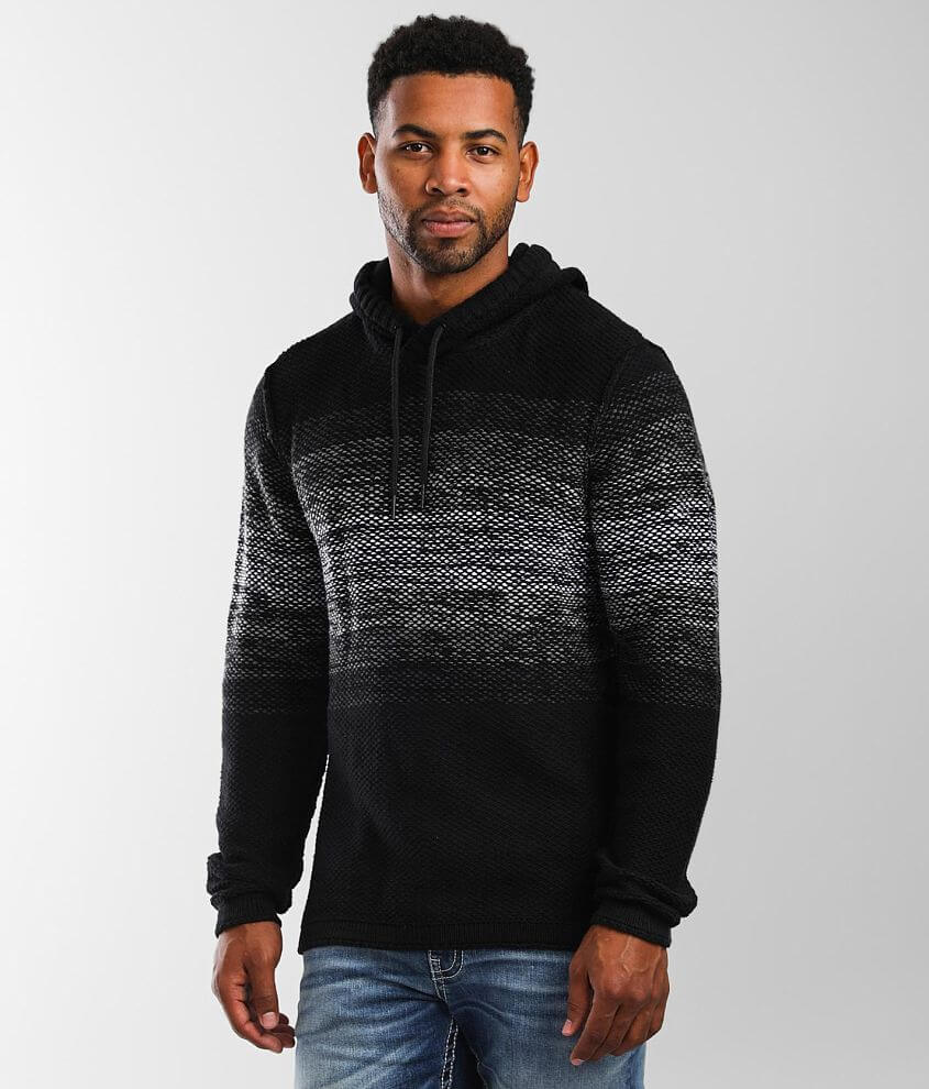BKE Maxwell Hooded Sweater - Men's Sweaters in Black | Buckle
