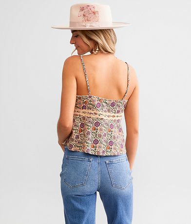 Gimmicks Rosette Lace Tank Top BACK