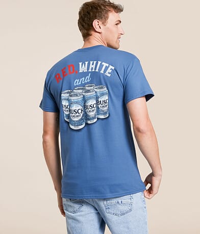 JEDCo Red White & Busch Light® T-Shirt front view