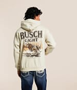 JEDCo Busch Light Marsh Lab Hooded Sweatshirt - Men's Sweatshirts