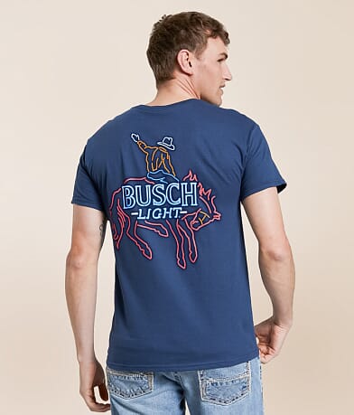 JEDCo Busch Light® Neon Cowboy T-Shirt front view