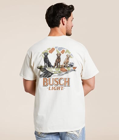 JEDCo Busch Light® Boat Dogs T-Shirt front view