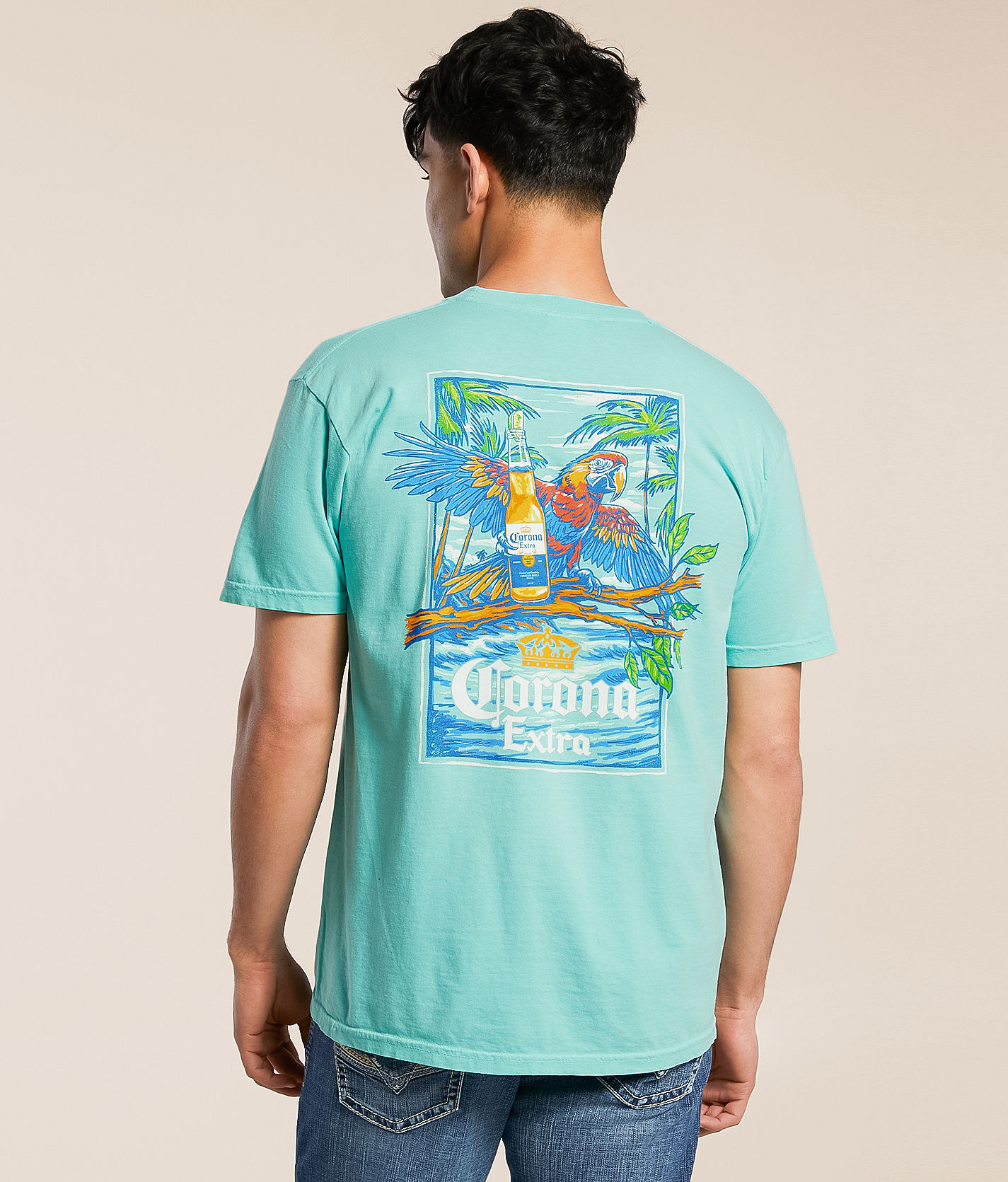 トップス CORONA 6POCKET CARGO SHIRT JEDCo Corona Parrot Bottle T-Shirt - Men's Graphic T-Shirts in