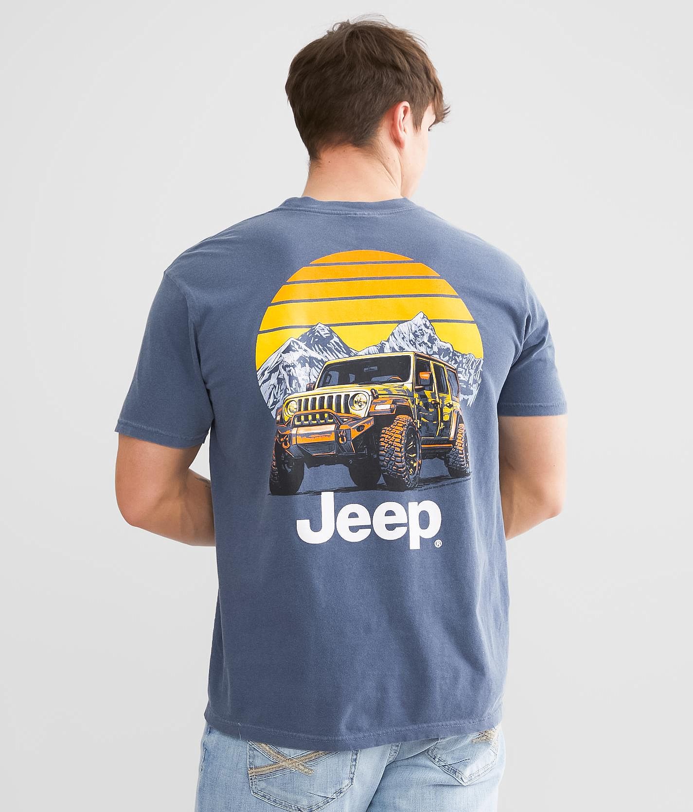 JEDCo Jeep® Mountain Range T-Shirt - Men's T-Shirts in Denim | Buckle