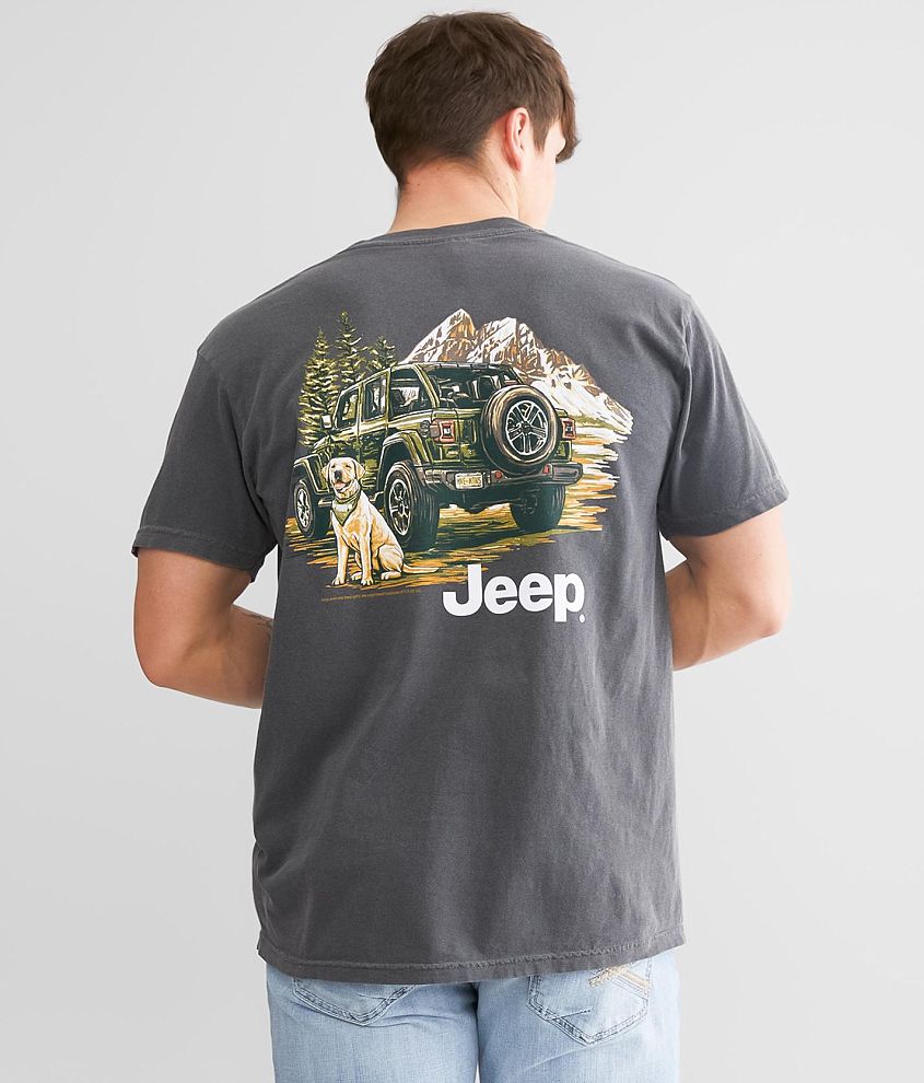 JEDCo Jeep® Mountain Dog T-Shirt - Men's T-Shirts in Pepper | Buckle