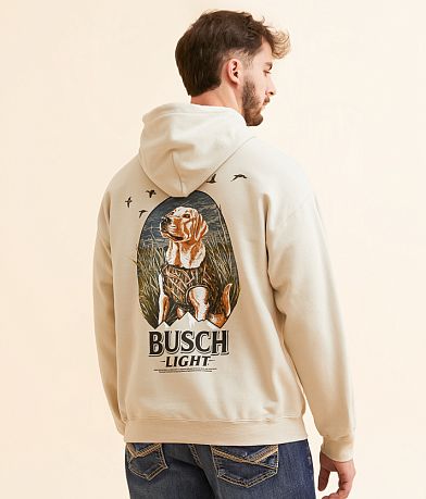 JEDCo Busch Light® Camo Lab Hooded Sweatshirt front view