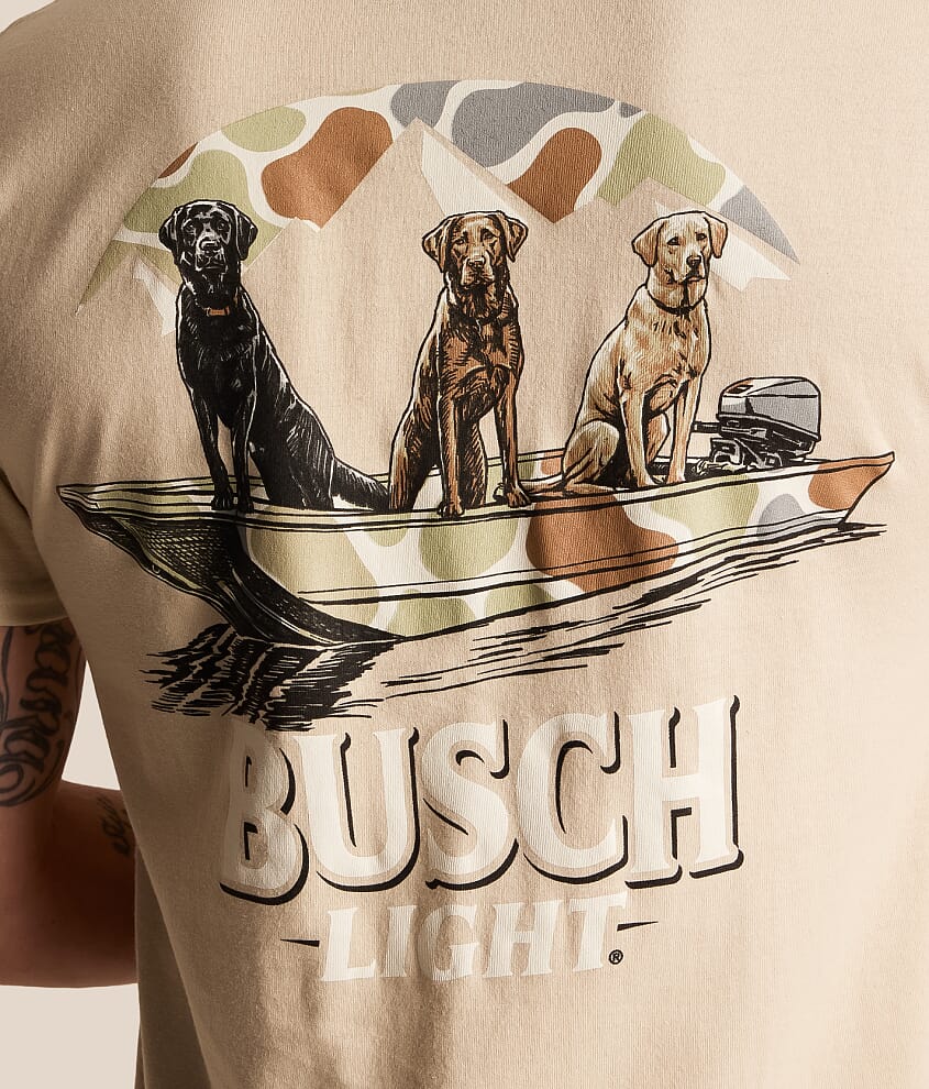 Busch Light Boat Dogs T-Shirt