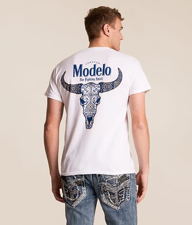 JEDCo Modelo Cow Skull T-Shirt front view