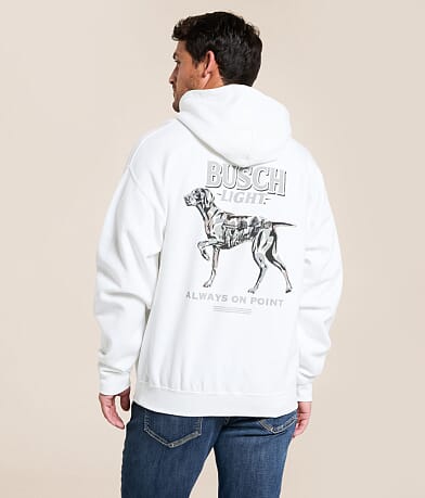 JEDCo Busch Light Camo Dog Hooded Sweatshirt front view