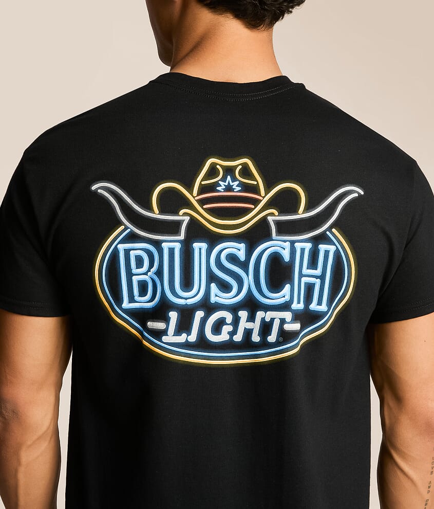Busch Light Neon Hat & Horns T-Shirt