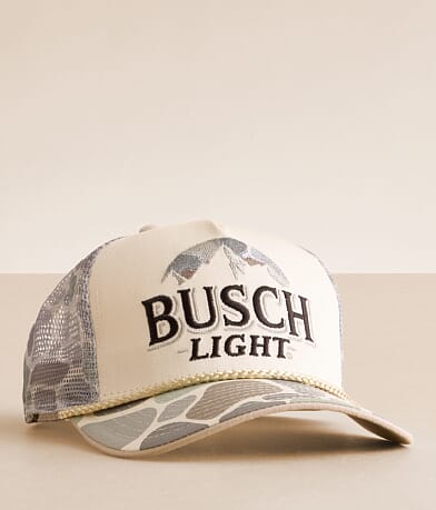 JEDCo Busch Light® Camo Trucker Hat front view