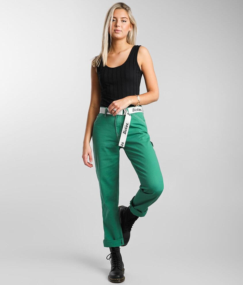 Dickies® Twill Carpenter Pant - Women's Pants in Bottle Green |