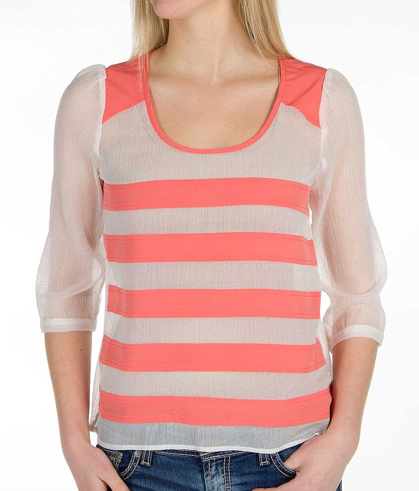 Jessica Simpson Striped Top front view