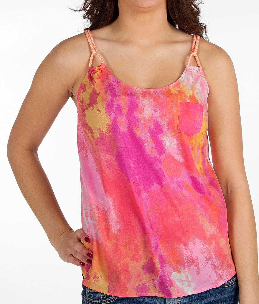 Jessica Simpson Watercolor Tank Top front view