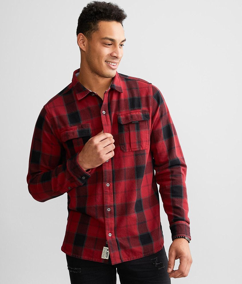 Jetty Arbor Flannel Shirt - Men's Shirts in Red | Buckle