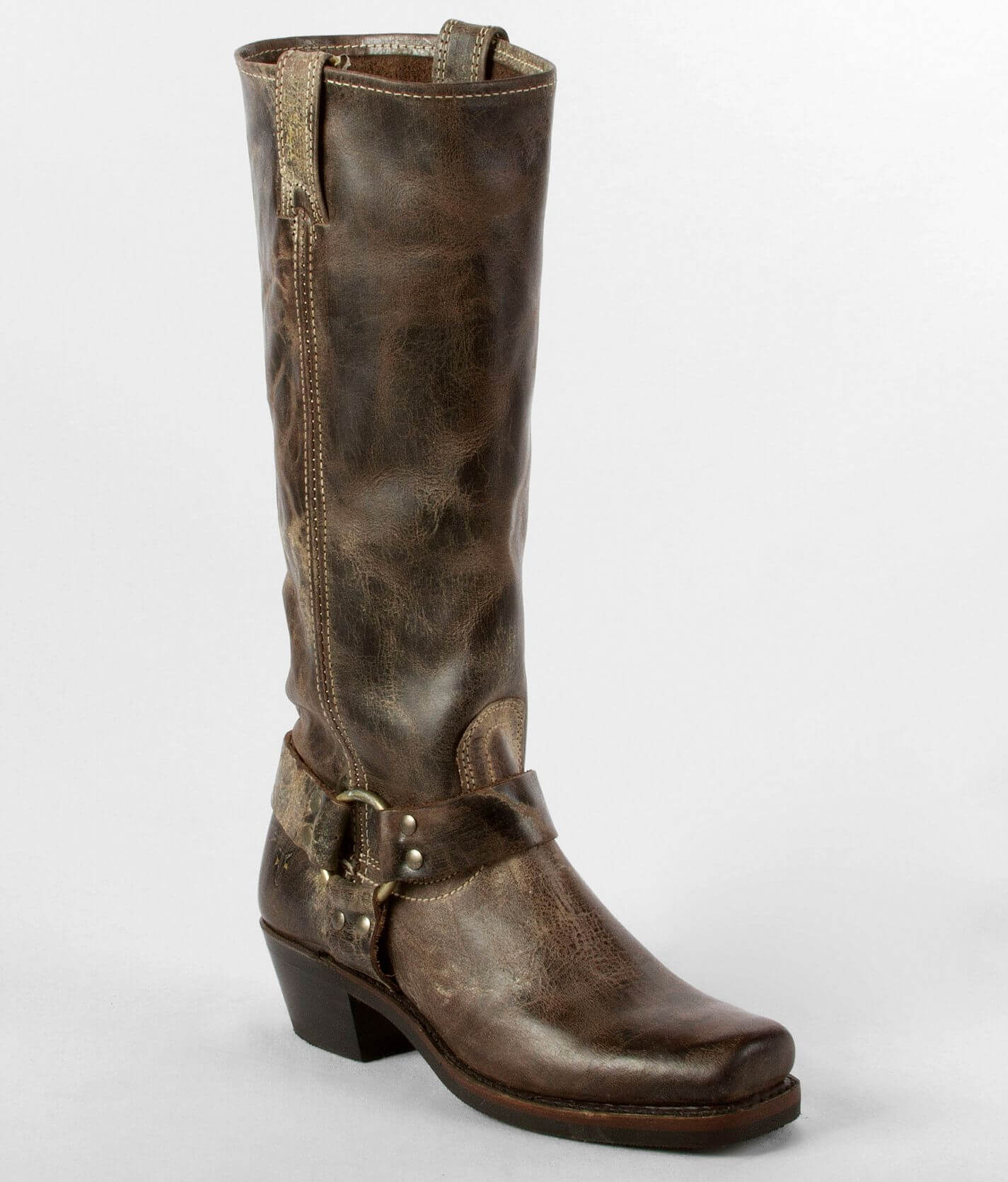 Frye distressed clearance harness boots