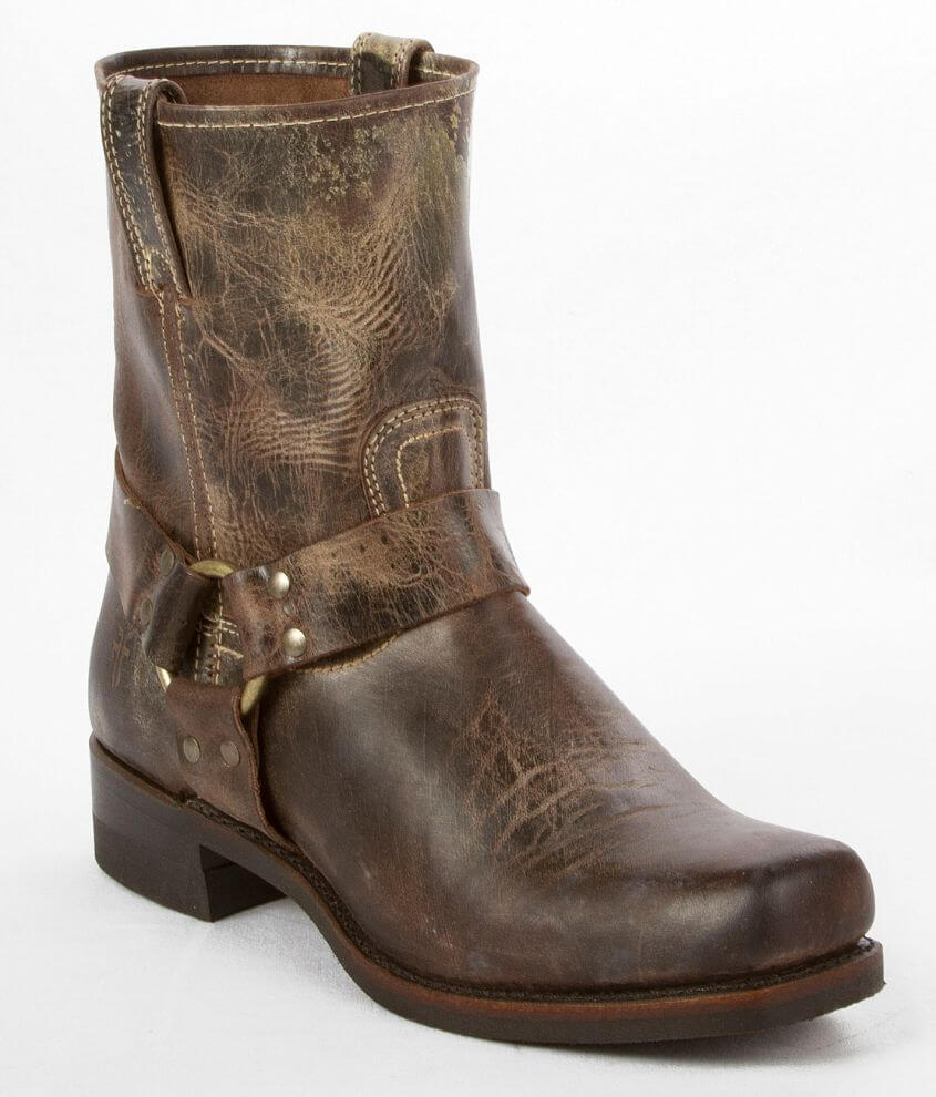 Frye Harness Boot - Men's Shoes in Vintage Leather Chocolate | Buckle