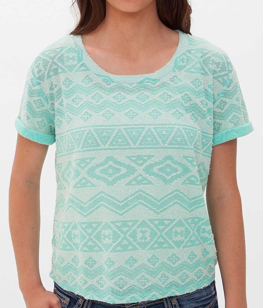 Daytrip Southwestern Top - Women's Shirts/Blouses in Birch Egg Green ...