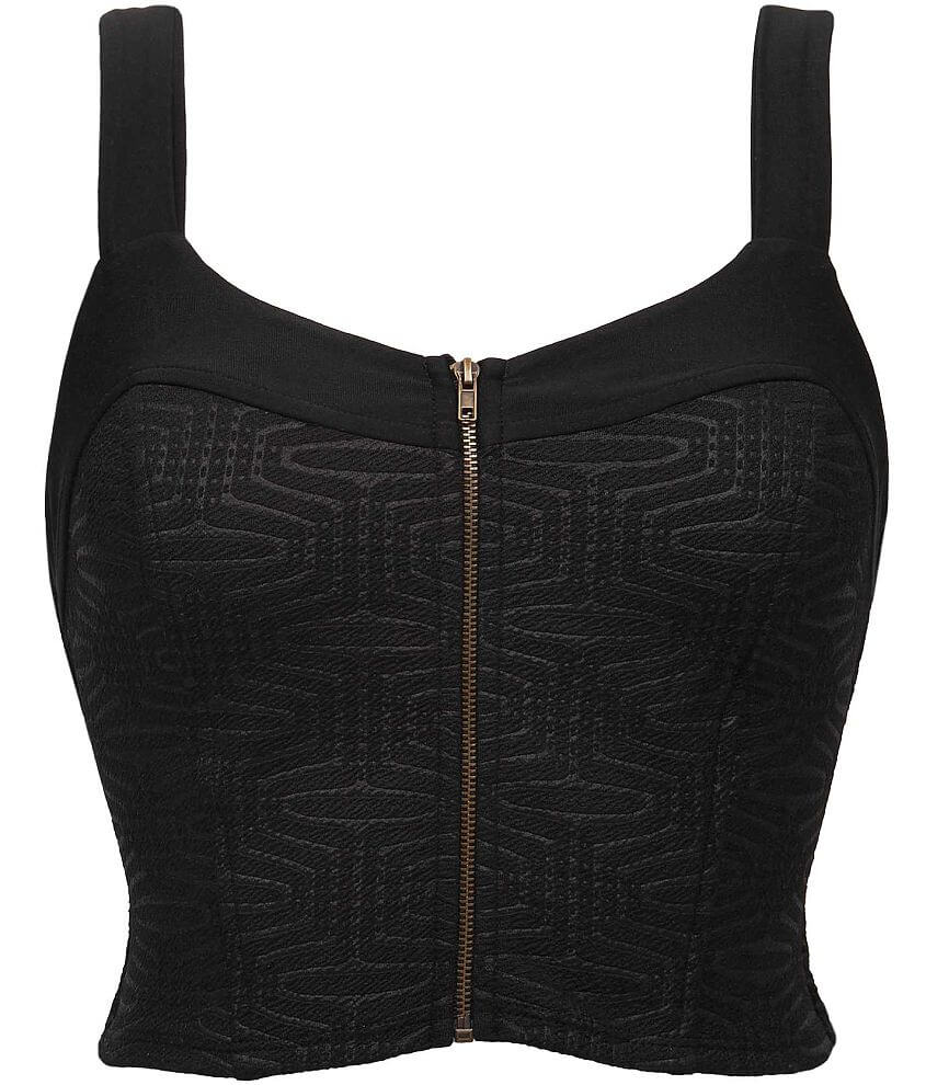 BKE Textured Bralette front view