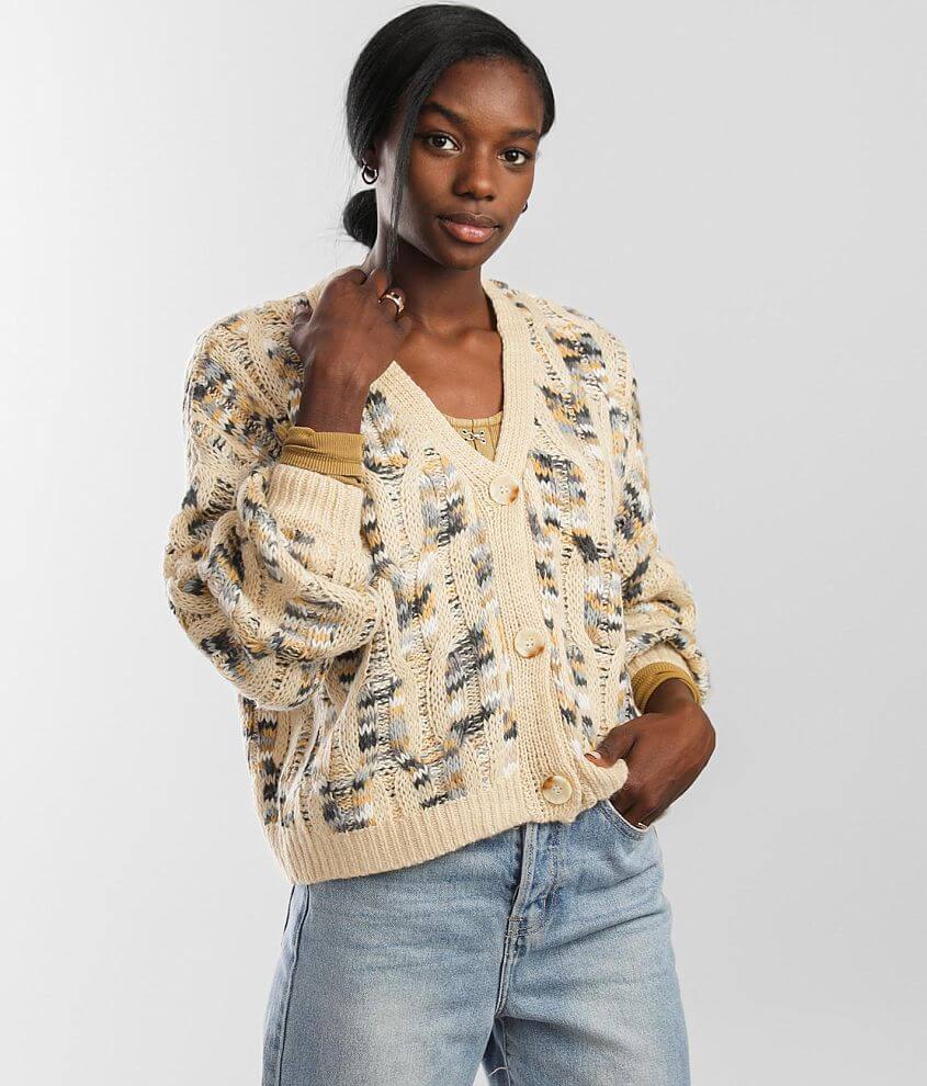 Womens camel cardigan outlet sweater