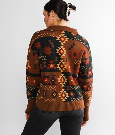 BKE Western Pullover Sweater BACK