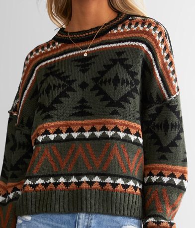 Gilded Intent Geometric Print Sweater MISC_DETAIL_1