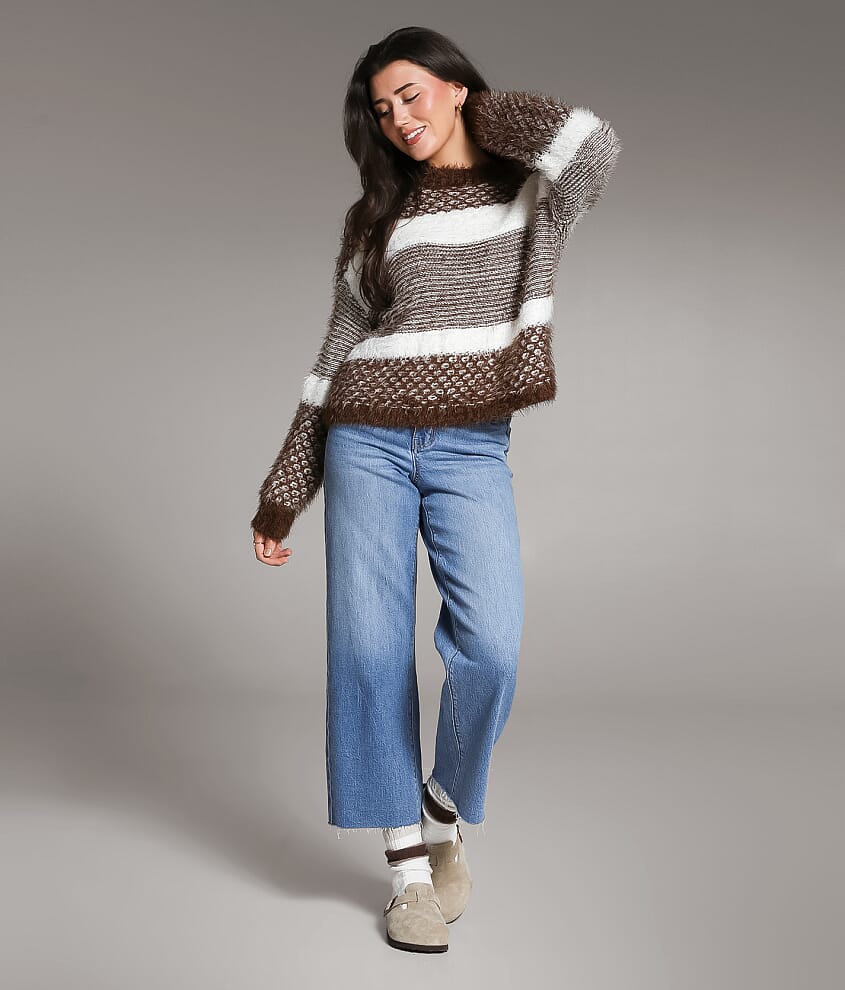 Striped Eyelash Sweater - thumbnail 4