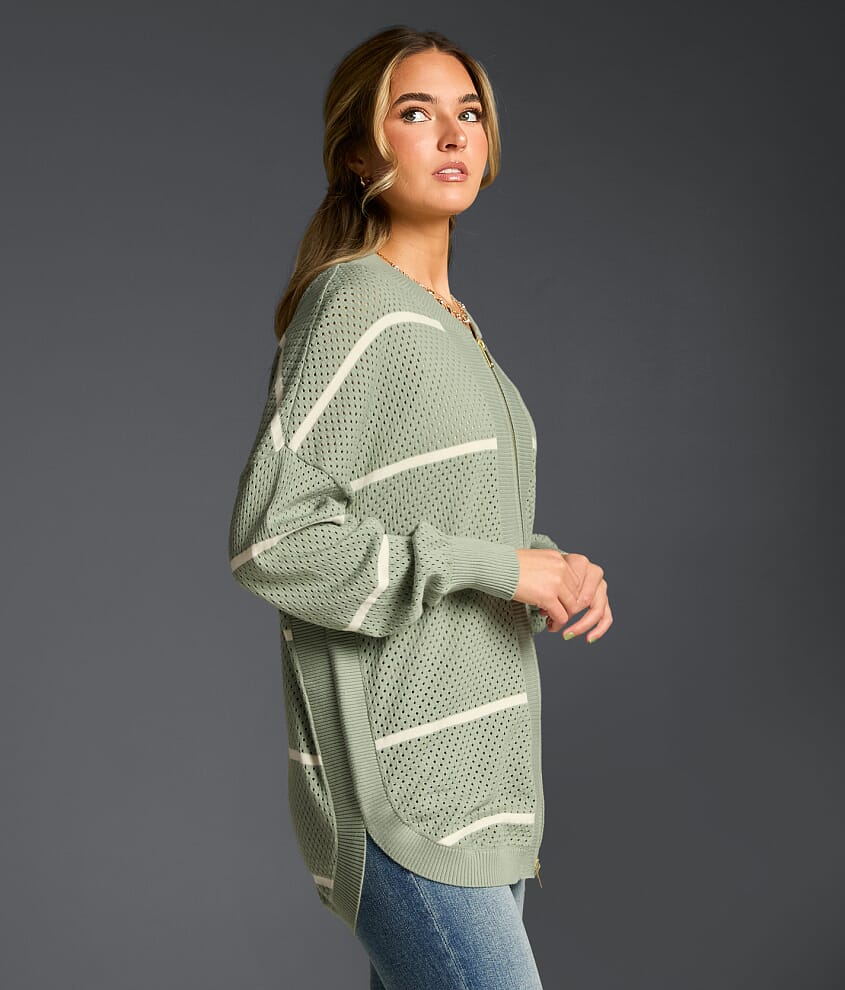 Refined Edit - Striped Cardigan Sweater