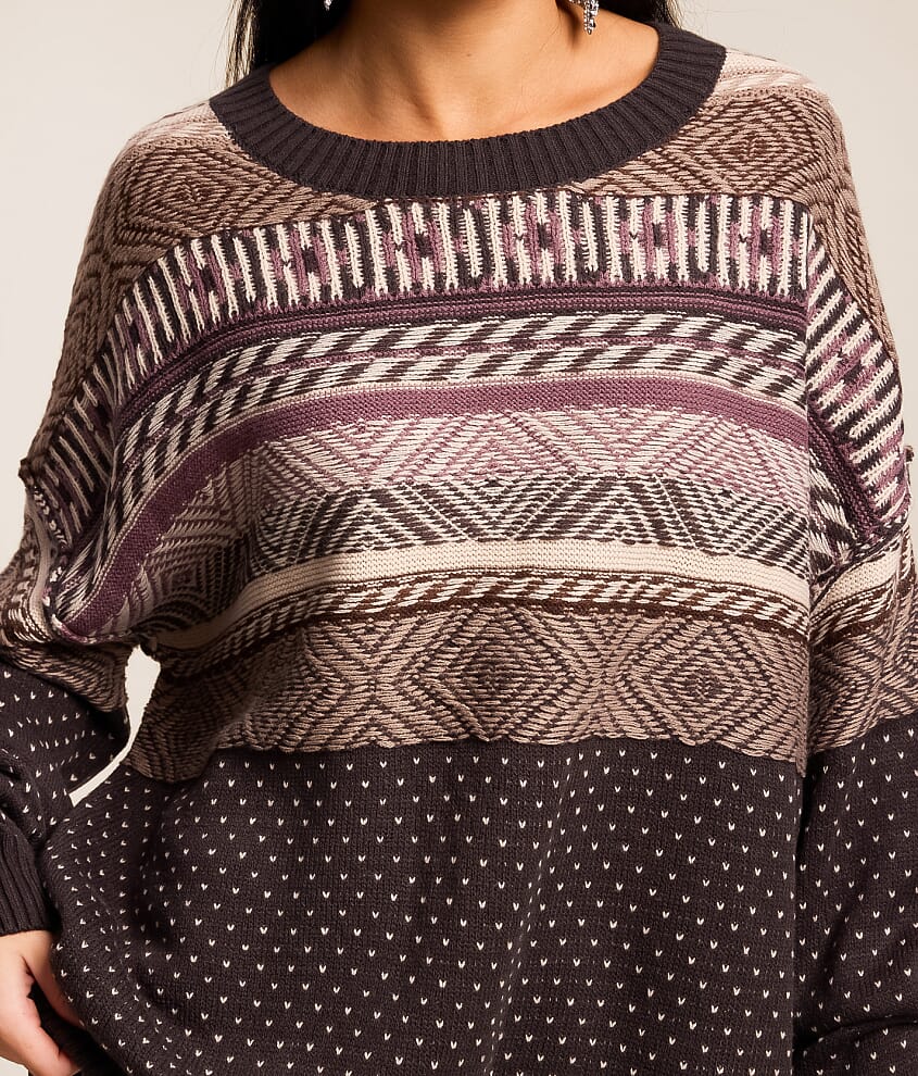 Mixed Print Sweater - thumbnail 4