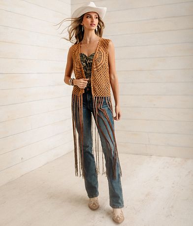 Sterling &amp; Stitch Crochet Fringe Sweater Vest MISC_DETAIL_3