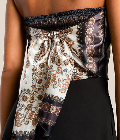 Floral Satin Hanky Romper thumbnail 4