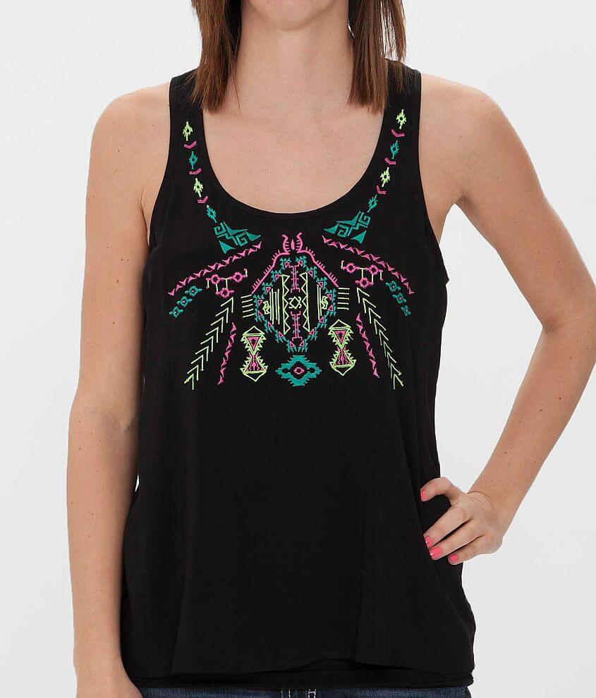 Daytrip Embroidered Tank Top front view