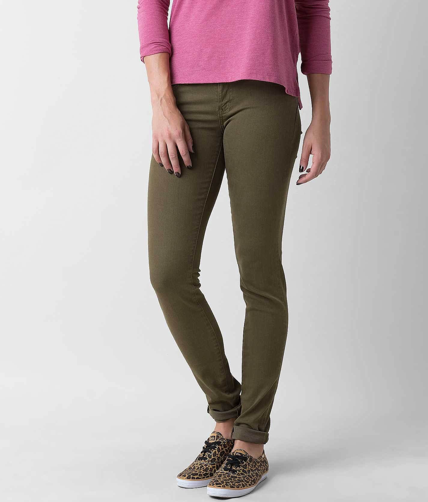 olive stretch jeans