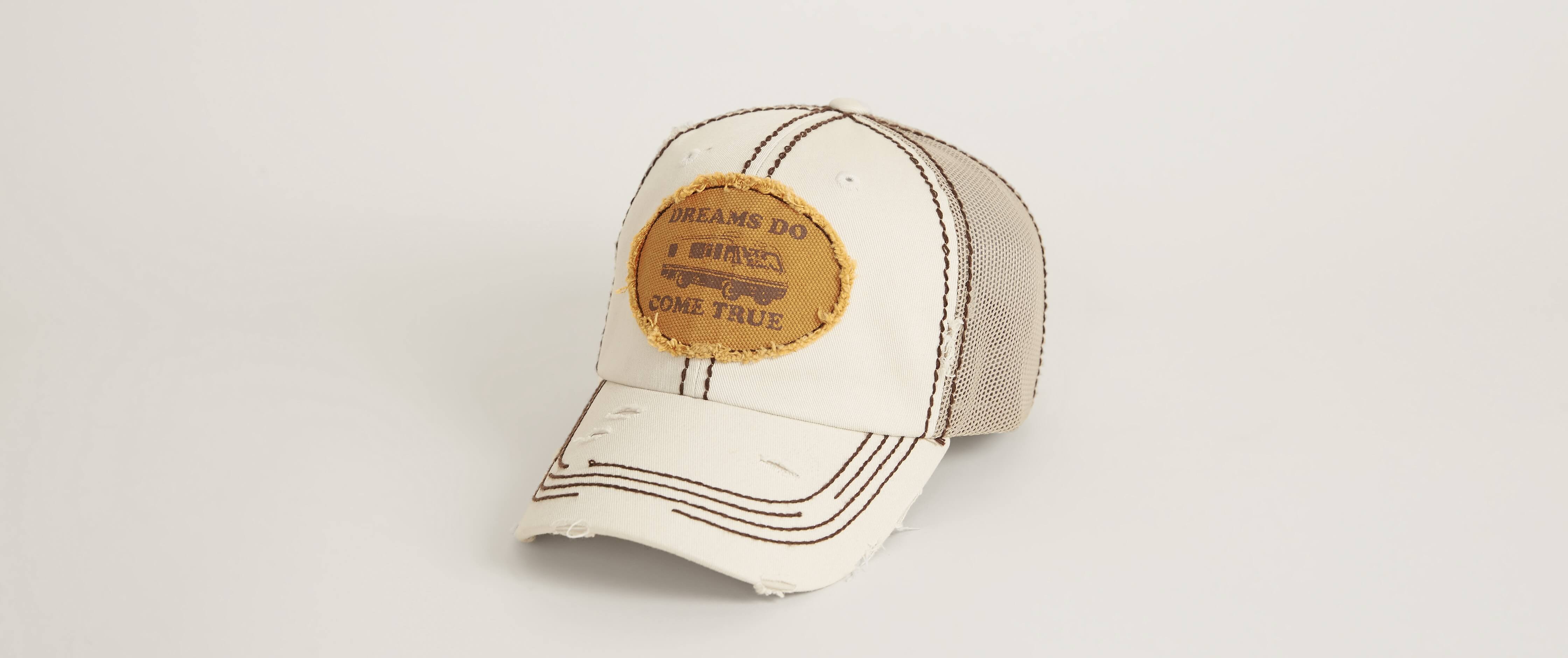 Junk Gypsy Dreams Do Come True Trucker Hat Women S Hats In Cream Buckle   01589ef38c6c610e89e2adf3f1018bd3v3