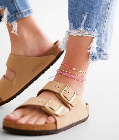 boutique by BKE 3 Pack Beach Ankle Bracelet Set front view