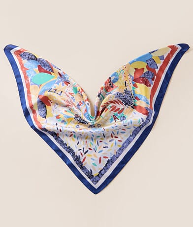 BKE Mixed Print Fashion Scarf front view