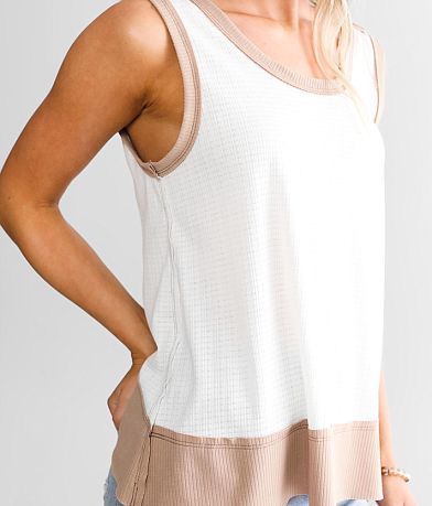 BKE Open Back Tank Top misc detail 1 view