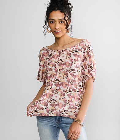Willow & Root Twisted Open Back Top front view