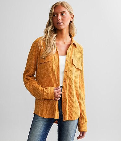 BKE Ribbed Shirt FULL_LEFT_SIDE