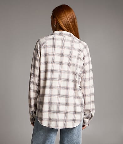 Brushed Plaid Knit Shirt thumbnail 3