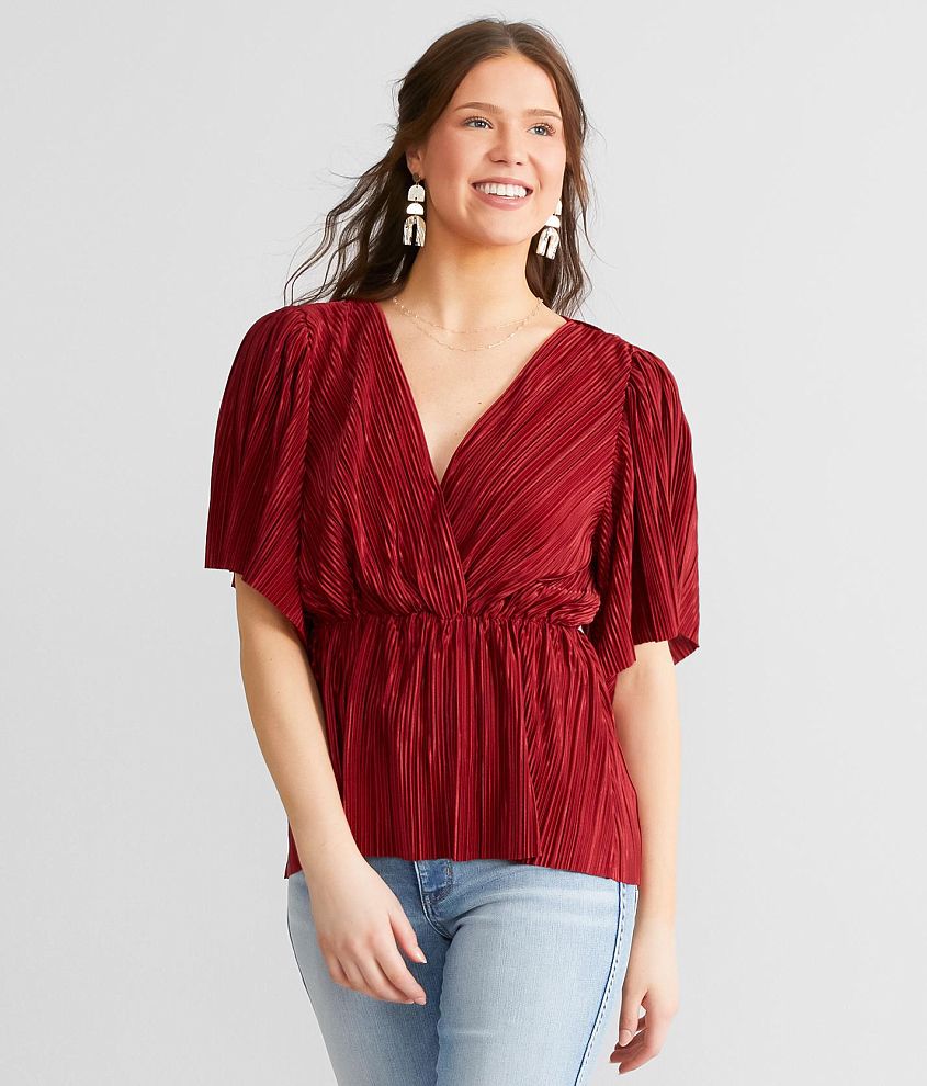 Daytrip Pleated Top front view