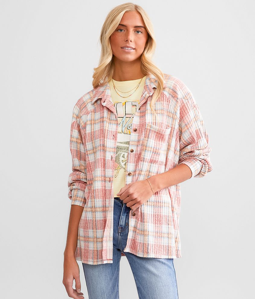 Modish Rebel Plaid Shirt front view