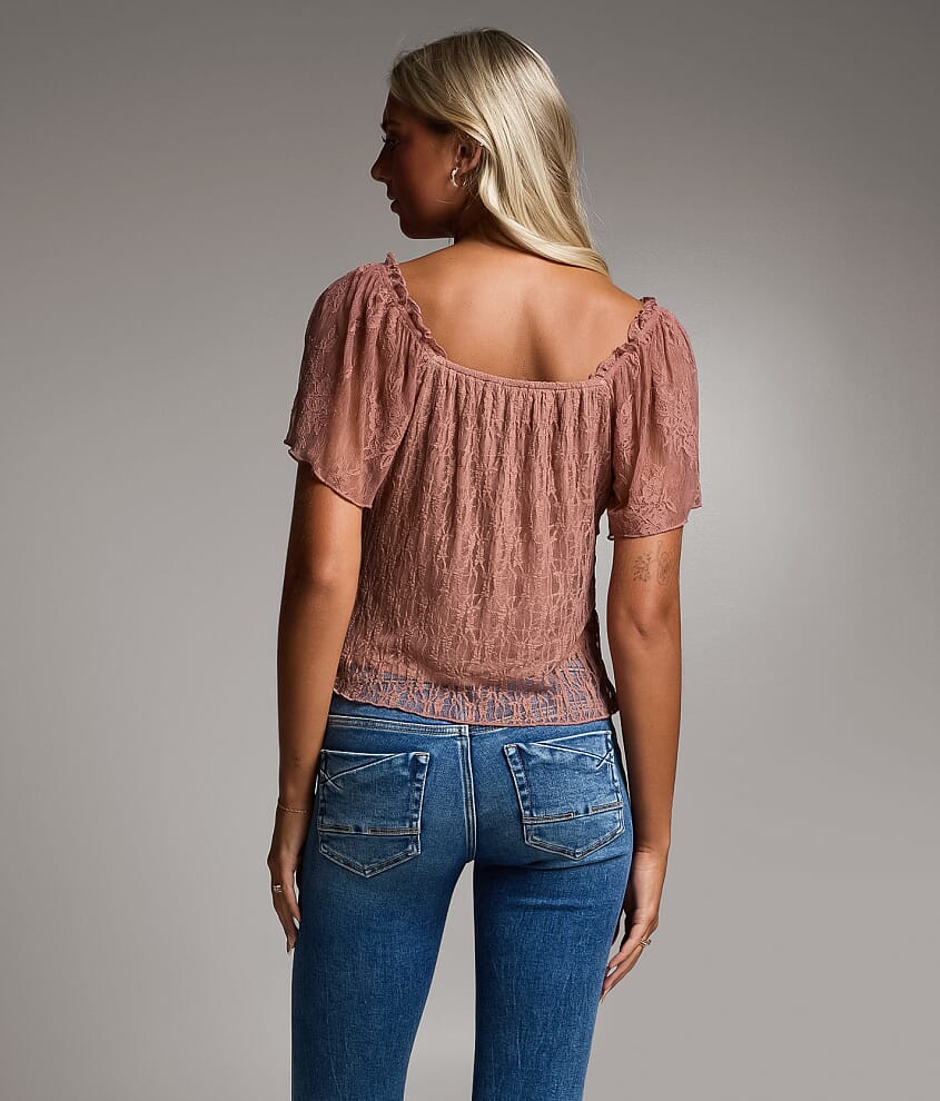 Pieced Lace Hanky Top