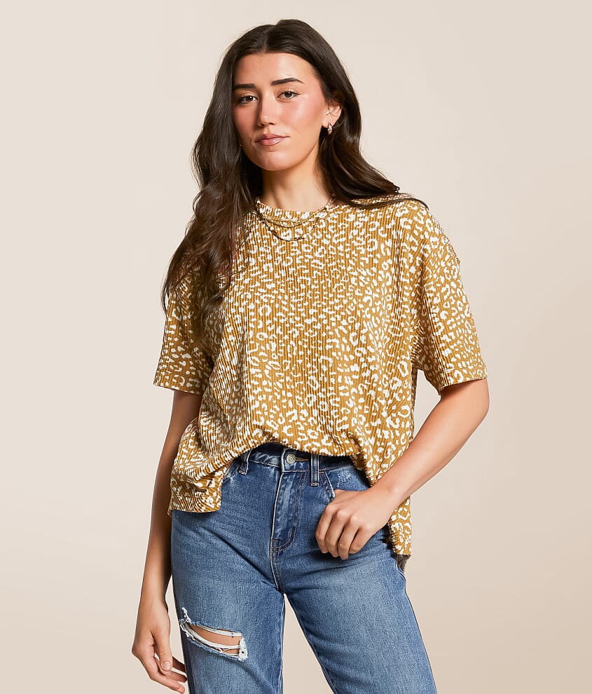 Cheetah Urban Ribbed Top - thumbnail 2