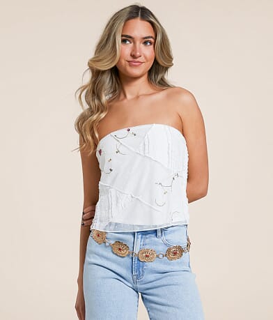 Open Back Tie Lace Tank Top