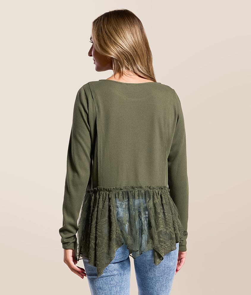 Peplum Lace Top - thumbnail 3